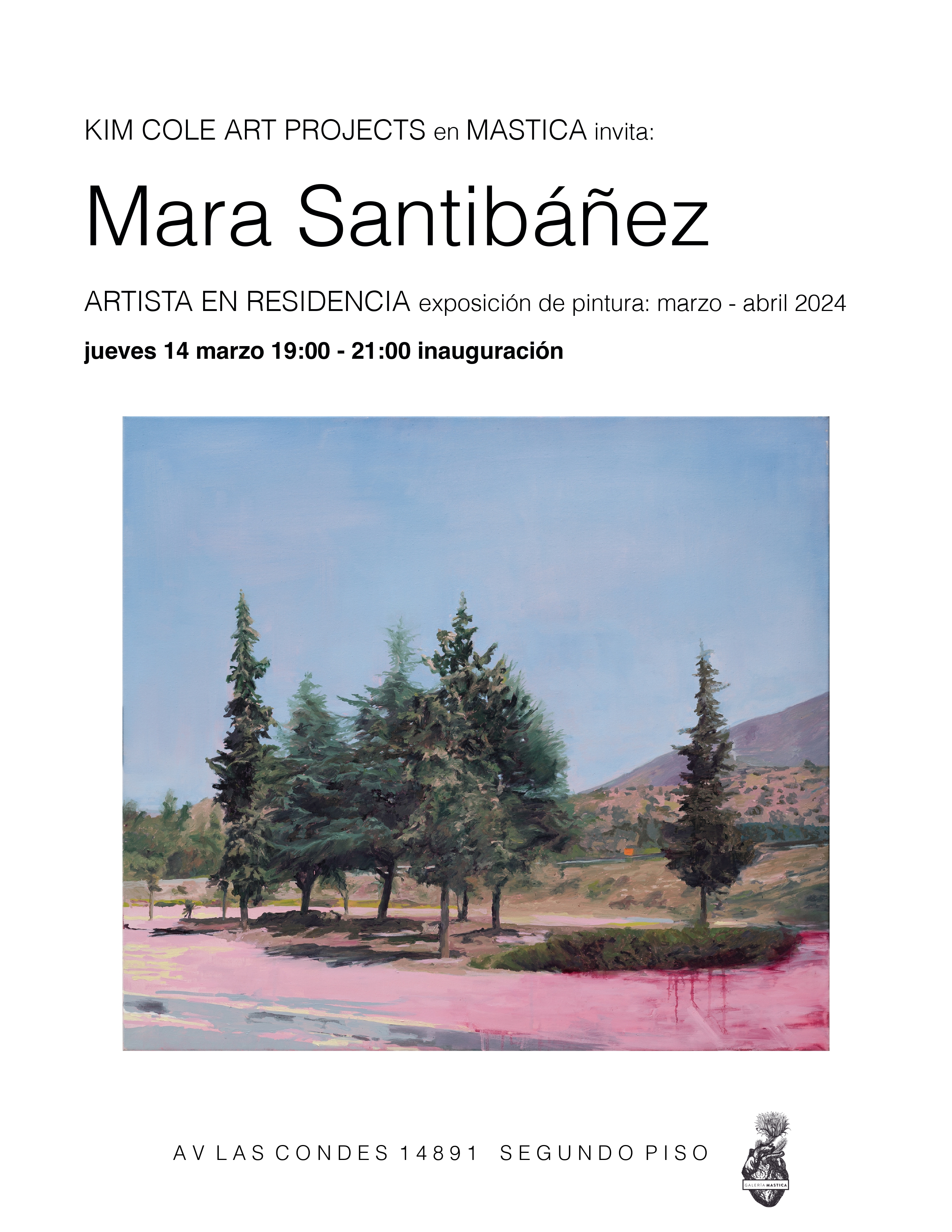 Afiche de la exposición : Artista en residencia